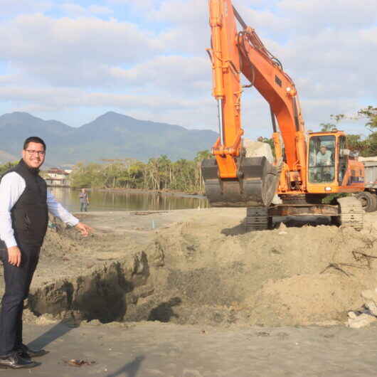 Prefeitura dá início às obras do Enrocamento do Rio Juqueriquerê e consolida um marco para Caraguatatuba