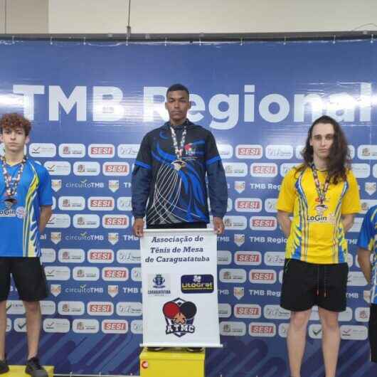 Caraguatatuba conquista nove medalhas em nova etapa da Liga Vale Paraibana de Tênis de Mesa