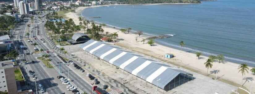 Prefeitura de Caraguatatuba reorganiza eventos devido à manutenção emergencial na tenda da Praça da Cultura