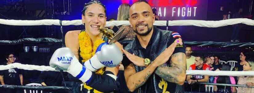 Atleta de Caraguatatuba vence competição de Muay Thai em São Paulo