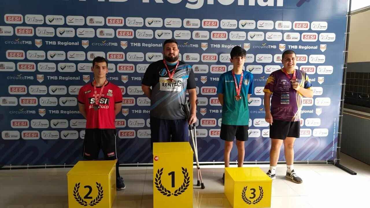 Caraguatatuba conquista nove medalhas em nova etapa da Liga Vale Paraibana de Tênis de Mesa