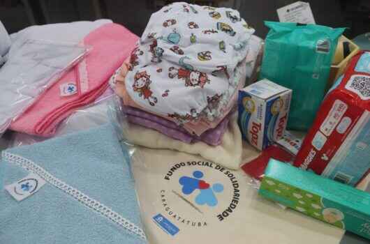 Fundo Social de Caraguatatuba inicia produção de enxovais para gestantes após doação de voluntários da Sabesp Fundo Social de Caraguatatuba inicia produção de enxovais para gestantes após doação de voluntários da Sabesp