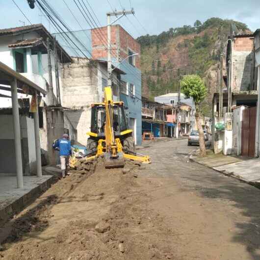 Caraguatatuba instala nova rede de drenagem do Ponte Seca