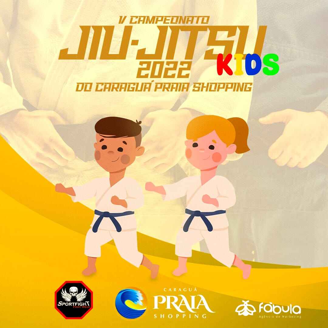 Caraguatatuba recebe 5º Campeonato de Jiu-Jitsu Kids em outubro na Praça da Cultura