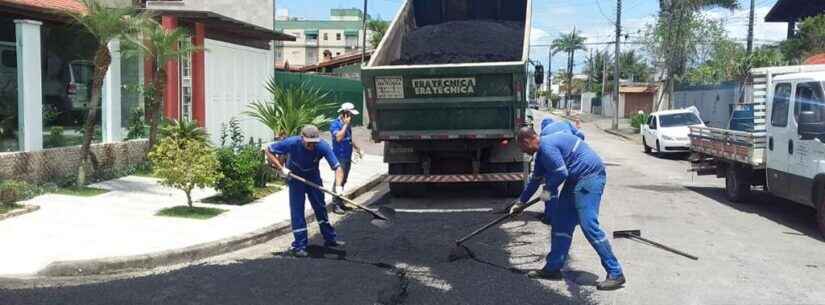 Prefeitura segue com serviços de tapa-buraco de norte a sul de Caraguatatuba