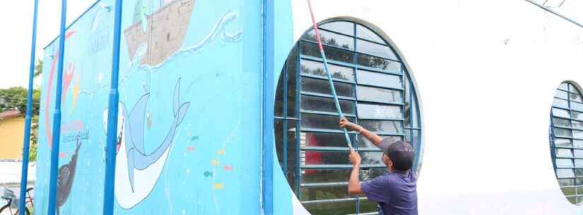 Prefeitura de Caraguatatuba revitaliza praça central do Porto Novo