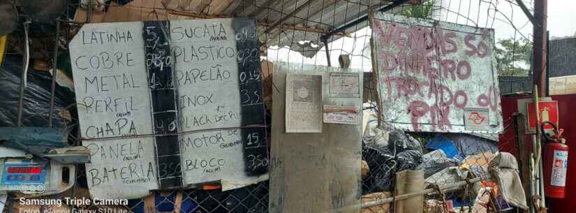Polícia e Prefeitura interditam mais um ponto de venda de sucata em Caraguatatuba