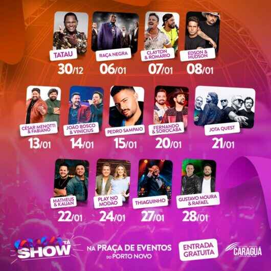 Tatau abre ‘CARAGUÁ TÁ SHOW’ com envolvência e muito axé na próxima sexta-feira (30)