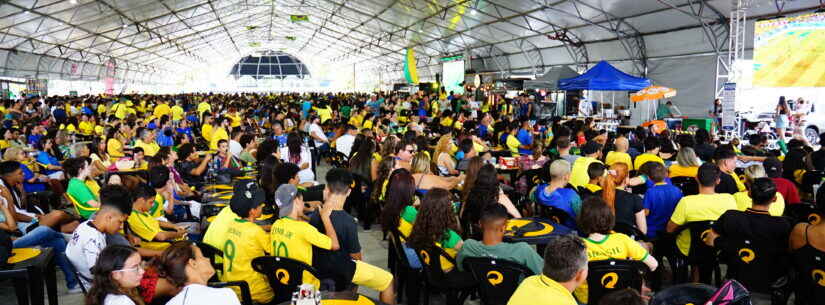 Prefeitura de Caraguatatuba reforça entrada solidária com entrega de roupa ou alimento na “Arena Caraguá em Copa”
