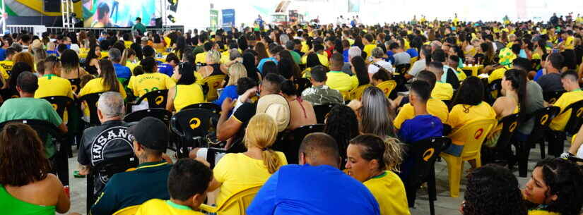 Caraguá em Copa: torcedores podem acompanhar Brasil x Croácia com doação de roupa ou alimento