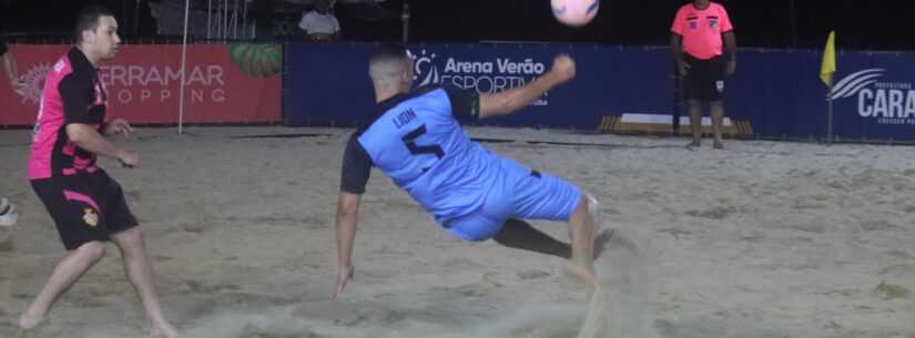 Campeonato de Beach Soccer masculino registra 22 gols no primeiro dia de competição