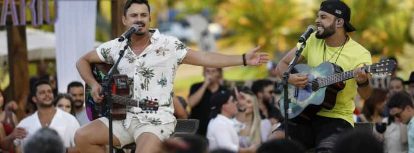 CARAGUÁ TÁ SHOW: Clayton & Romário trazem o melhor do sertanejo para Praça de Eventos do Porto Novo