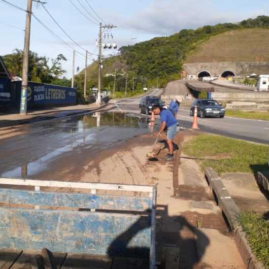 Prefeitura de Caraguatatuba continua ações de limpeza e reparos de Norte a Sul da cidade
