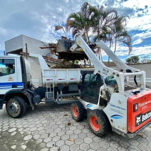 Prefeitura de Caraguatatuba reforça serviço de limpeza pública com ação ‘bota-fora’ nos bairros