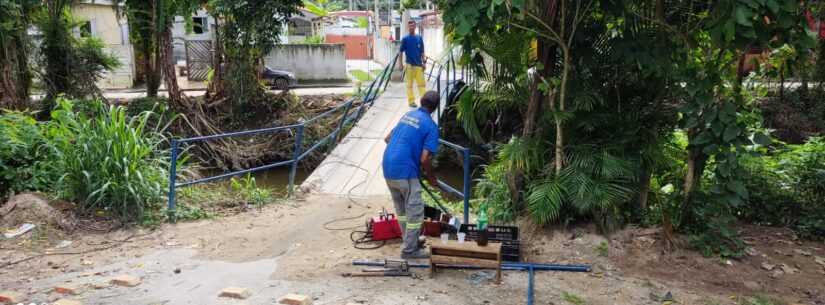 Prefeitura de Caraguatatuba inicia reparo da ponte do Caputera