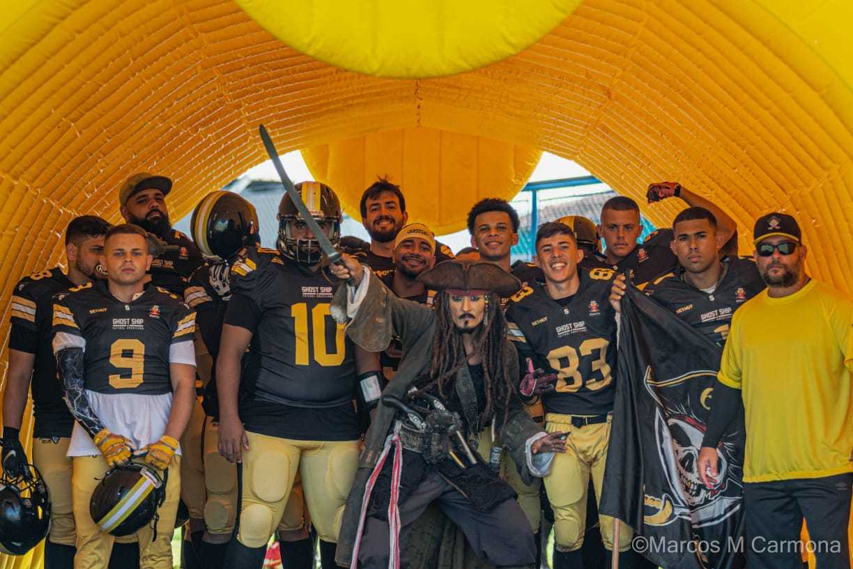 Caraguá Ghostship vence e está classificado para eliminatórias do Paulista de Futebol Americano