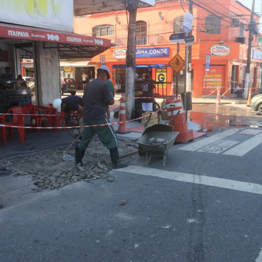 Prefeitura continua com obras da calçada acessível na Avenida Altino Arantes