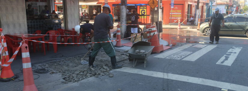 Prefeitura continua com obras da calçada acessível na Avenida Altino Arantes