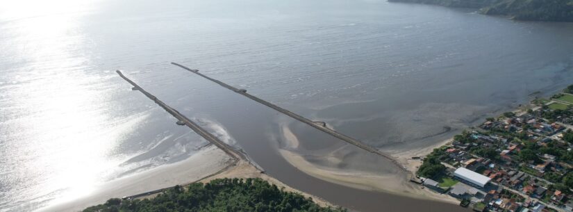 Obras do enrocamento do Juqueriquerê avançam