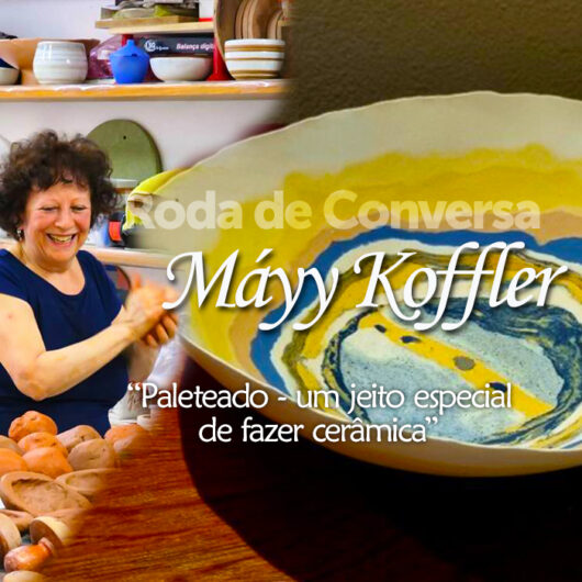 Técnica paleteado na cerâmica é tema de Roda de Conversa com Máyy Koffler
