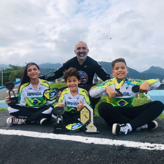 Três pilotos de Caraguatatuba se destacam em provas sul-americana e latino-americana de BMX