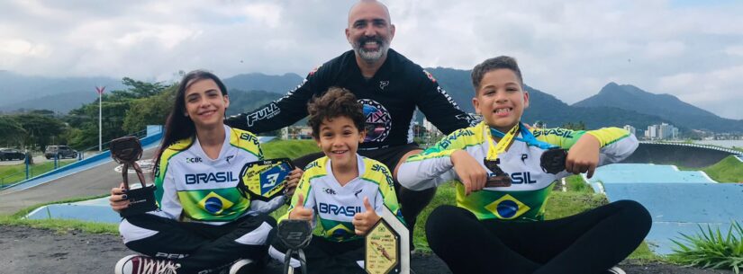 Três pilotos de Caraguatatuba se destacam em provas sul-americana e latino-americana de BMX