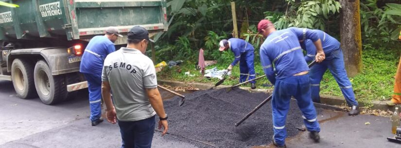 Prefeitura realiza manutenção de vias em 22 bairros com Operação Tapa Buracos