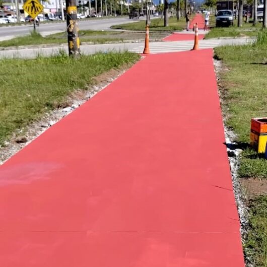 Obras de recuperação da ciclovia do Cidade Jardim avançam