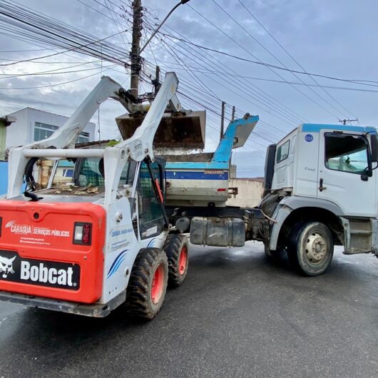 Travessão recebe serviços de limpeza com a operação Bairro a Bairro