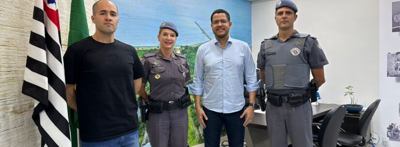 Prefeito de Caraguatatuba recebe nova comandante do 20º Batalhão da Polícia Militar do Interior