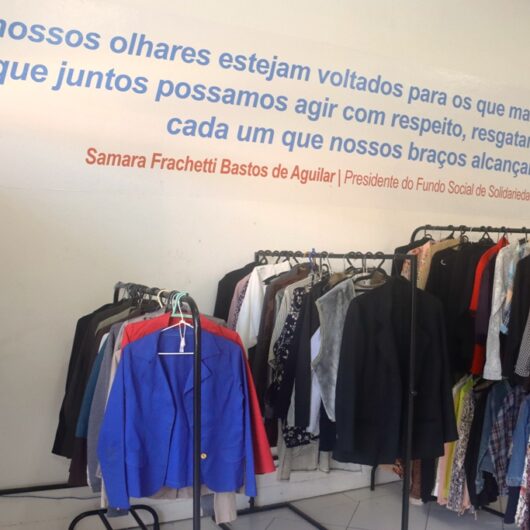 Fundo Social encerra primeiro semestre com mais de 15 mil peças de roupas doadas e 500 atendimentos às famílias