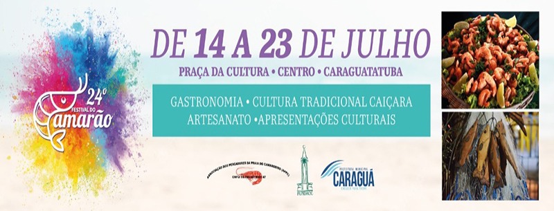 24º Festival do Camarão começa sexta-feira e movimentará cidade por 10 dias