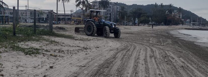 Prefeitura promove limpeza das praias do Centro até a Região Sul