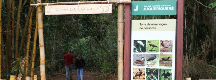 Trilha da Capivara é aberta ao público no Parque Natural Juqueriquerê