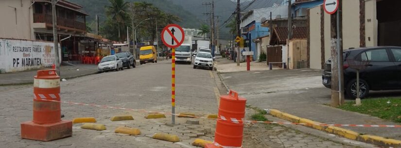 Prefeitura de Caraguatatuba faz sinalização no Centro e alterações de trânsito na Martim de Sá