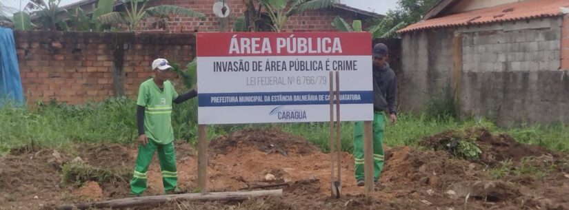 Prefeitura de Caraguatatuba impede invasão de área pública no Massaguaçu