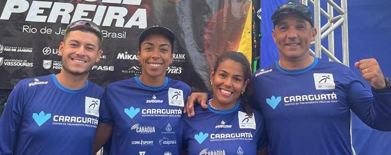 Dupla feminina de Caraguatatuba é top 5 no Circuito Mundial de Vôlei de Praia