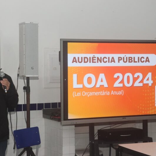 Audiência eletrônica da LOA 2024 de Caraguatatuba recebe sugestões online até segunda-feira