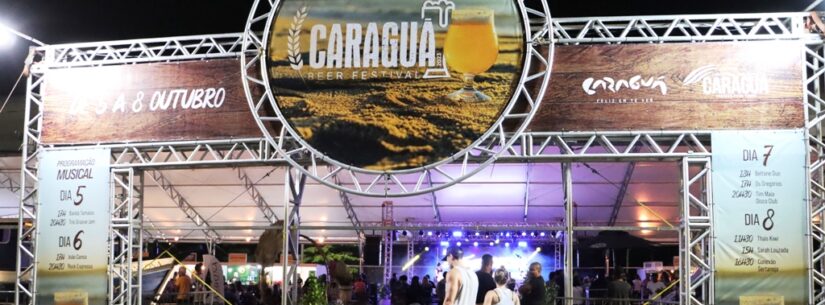 6º Caraguá Beer Festival segue até domingo com diversas atrações na Praça da Cultura