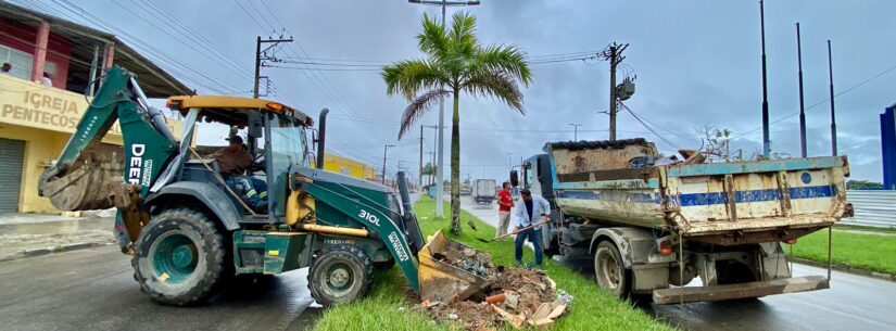 Serviços de drenagem e Operação Bota-fora são levados aos bairros da região Sul de Caraguatatuba