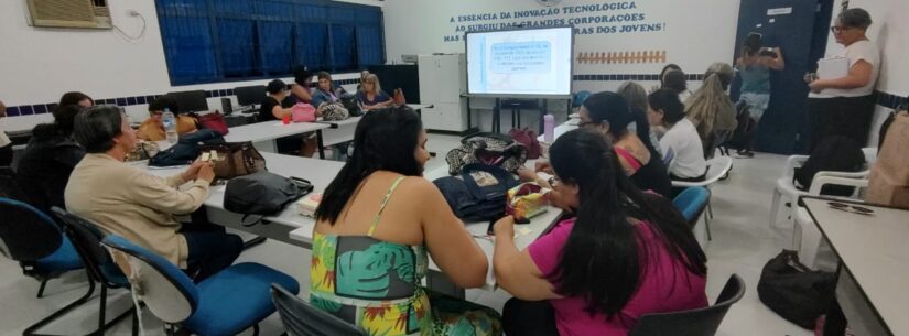 Mais de 80 servidores de escolas do Casa Branca e Perequê-Mirim participam de orientação disciplinar