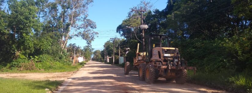 Após chuvas, Prefeitura faz nivelamento de diversas ruas nas regiões Norte e Sul