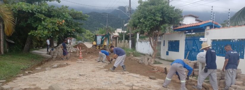 Prefeitura de Caraguatatuba faz nivelamento e repavimentação de 3 km de rua no Jardim do Sol