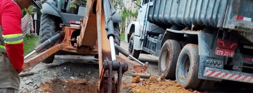 Balneário Golfinhos, Terralão e Jaraguazinho recebem obras de rede de esgoto