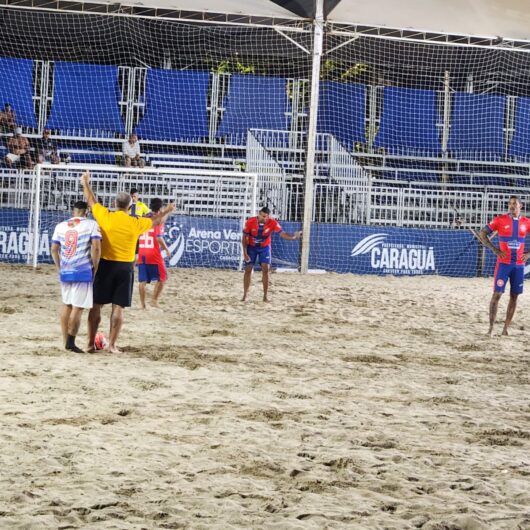 Grande final do Campeonato de Beach Soccer será nesta quinta e sexta