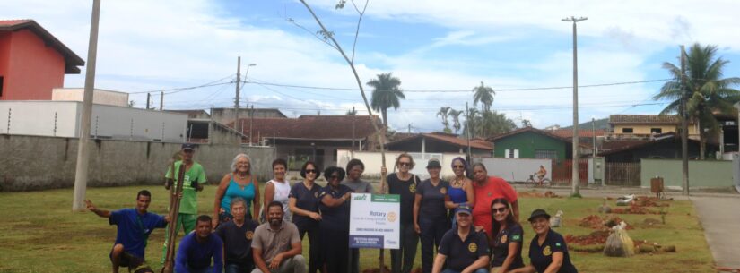 Rotary Club de Caraguatatuba, unidade Poiares, adota Praça no Massaguaçu