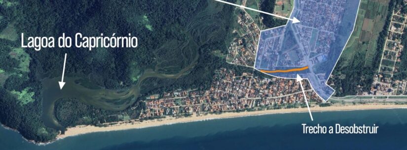 Prefeitura inicia desobstrução do Rio Capricórnio em caráter de urgência