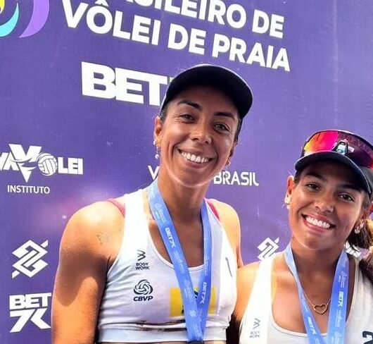 Atletas Mayara Lamin e Lucília Rosa de Caraguatatuba são vice-campeãs brasileiras de vôlei de praia