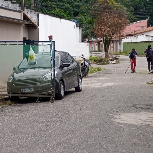 Baixa de servidores por saúde e período chuvoso dificultam trabalho de zeladoria nos bairros