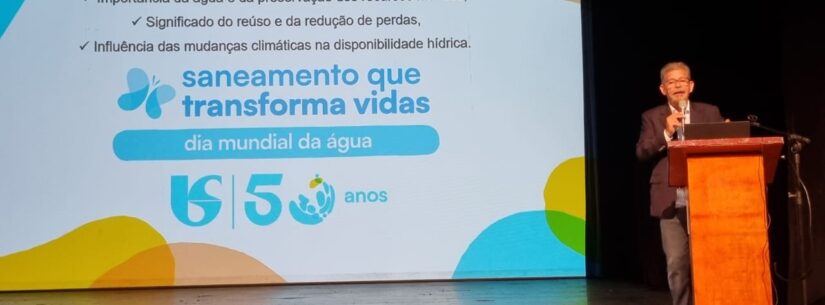 Professores da rede municipal de Caraguatatuba recebem palestra alusiva ao Dia Mundial da Água pela Sabesp